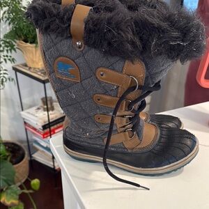 Sorel Gray and Brown Winter Boots